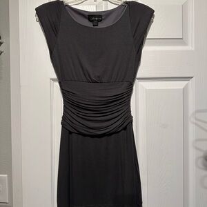 Elegant Black Cap Sleeve Dress